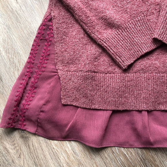 Women’s Long Sleeve Purple/Red Sweater - Picture 2 of 3